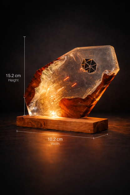 Epoxidharz Lampe Handgefertigt