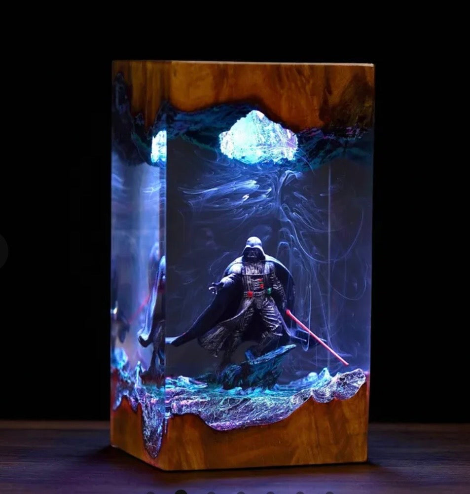 Epoxidharz Lampe Handgefertigt